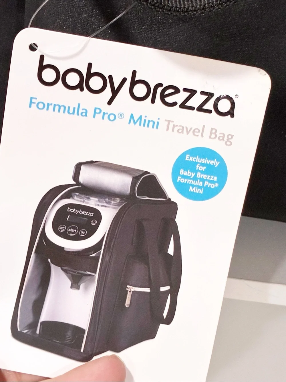 Baby Brezza Formula Pro Mini Travel Black Bag Zip Around NEW